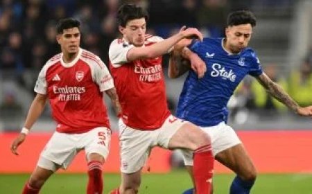 أرسنال يستعيد صدارة ترتيب الدورى الإنجليزى بفوز صعب على حساب إيفرتون